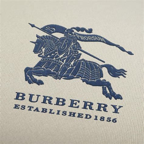 equestrian logo embroidery burberry|Burberry trench embroidery.